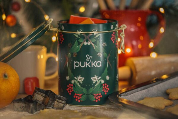Pukka Herbs Christmas Tin, Herbal Tea Gift Set, Selection of Winter Warming Teas in a Beautiful Tin, 57 g - Pack of 1