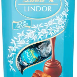 NEW: Lindt Lindor Milk Chocolate Salted Caramel Chocolate Gift Box, 200 g