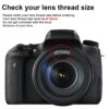 58MM 0.43x Professional HD Wide Angle Lens w/Macro Portion for Canon EOS Rebel 77D T7i T6s T6i T6 T5i T5 T4i T3i SL2 60D 7D 70D