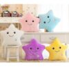 Creative Luminous Pillow Stars Stuffed Plush Toy Glowing Led Light Colorful Cushion Birthday Gifts Toys For Kids Children Girls